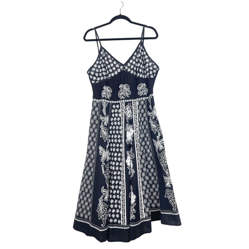 Vintage Y2K 90s Slip Dress Sz L Babydoll Whimsigoth Fairy Midi Party Boho Black